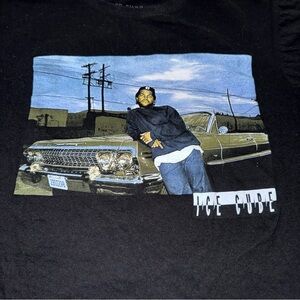 Ice Cube Shirt Men's Large Black Logo Hip Hop Rap Music Graphic Tee Short Sleeve